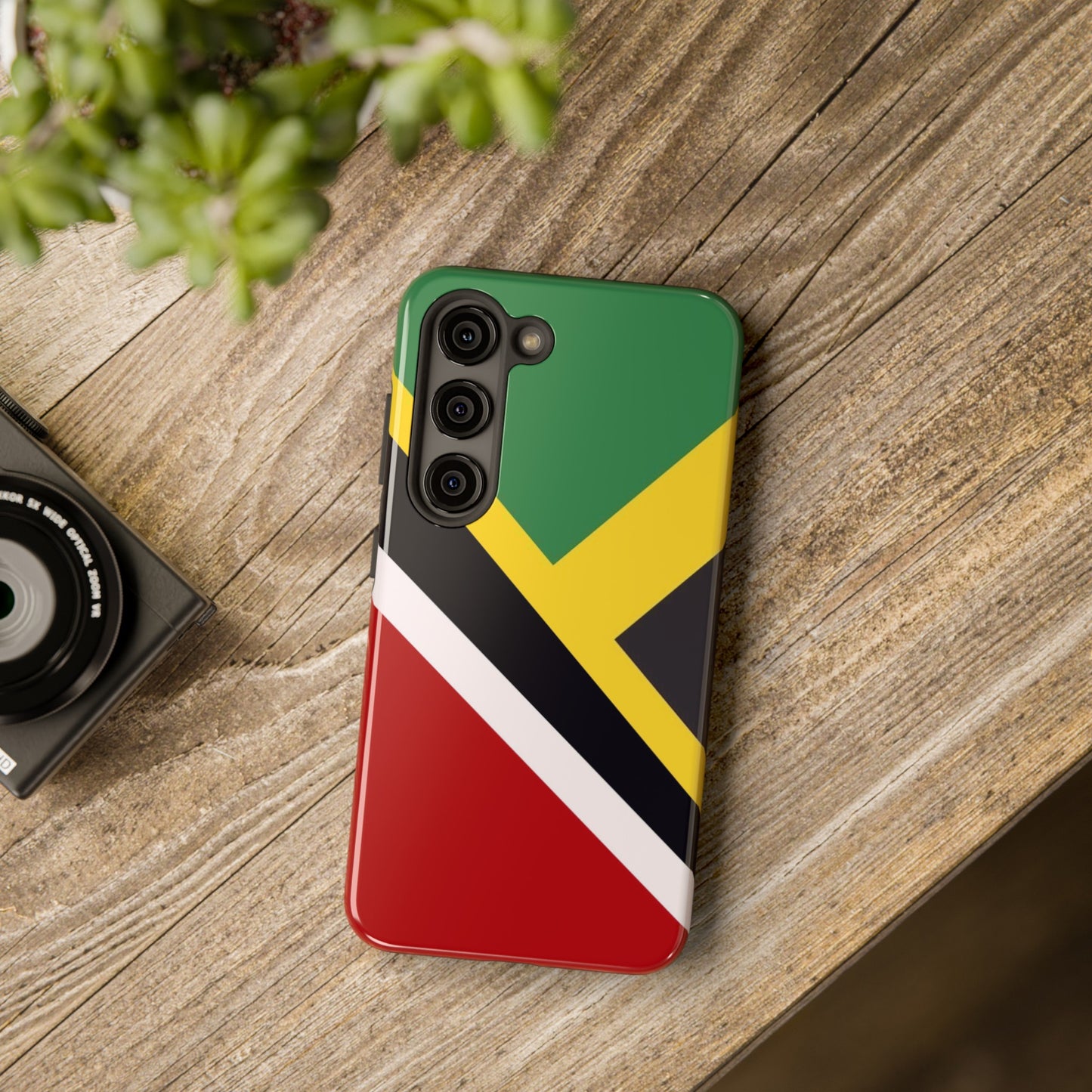 Jamaica Trinidad Flag Jamaican Trini Tough Phone Cases