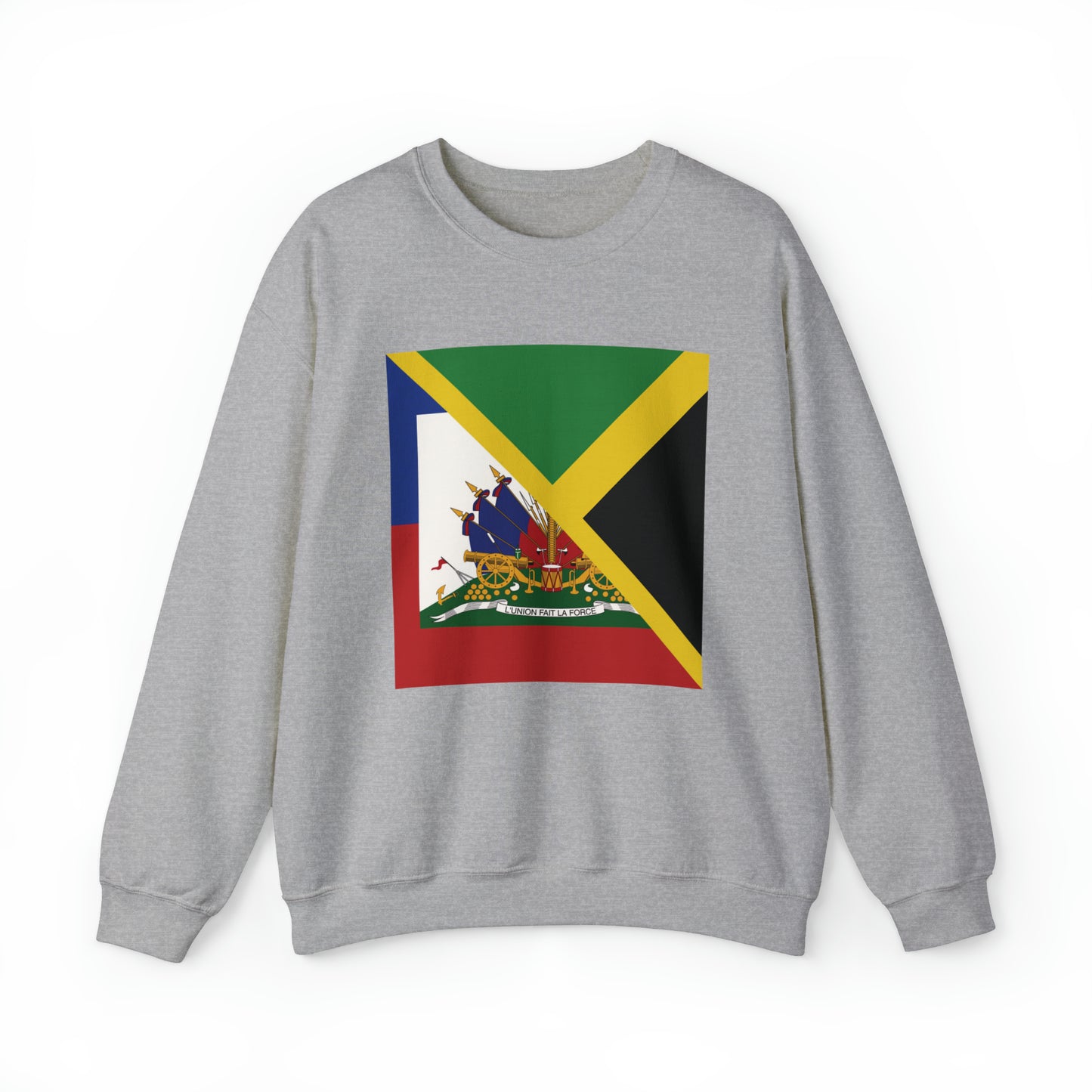 Haitian Jamaican Flag | Half Jamaica Haiti Unisex Sweatshirt