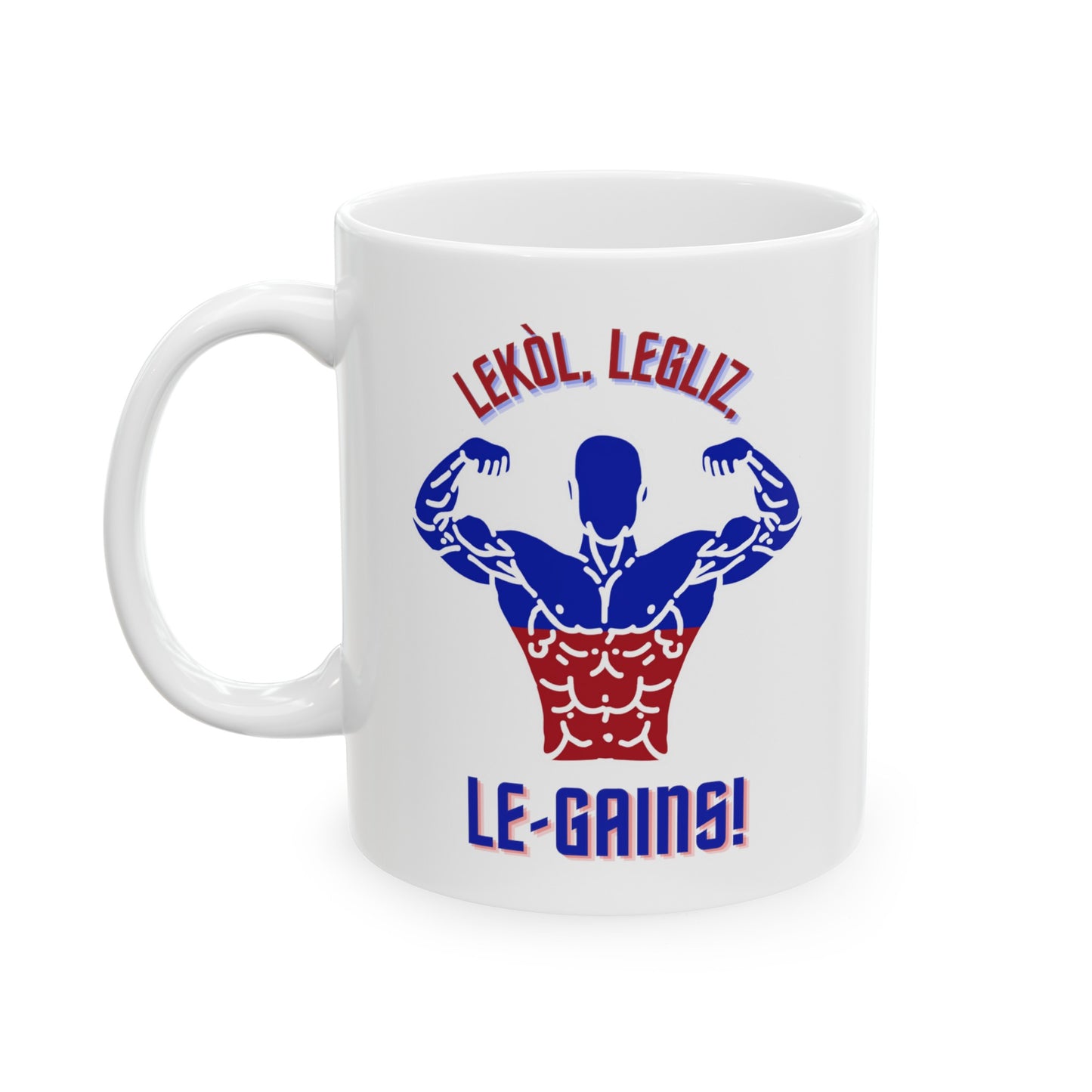 Lekol Legliz LeGainz Ceramic Mug 11oz, 15oz Cup