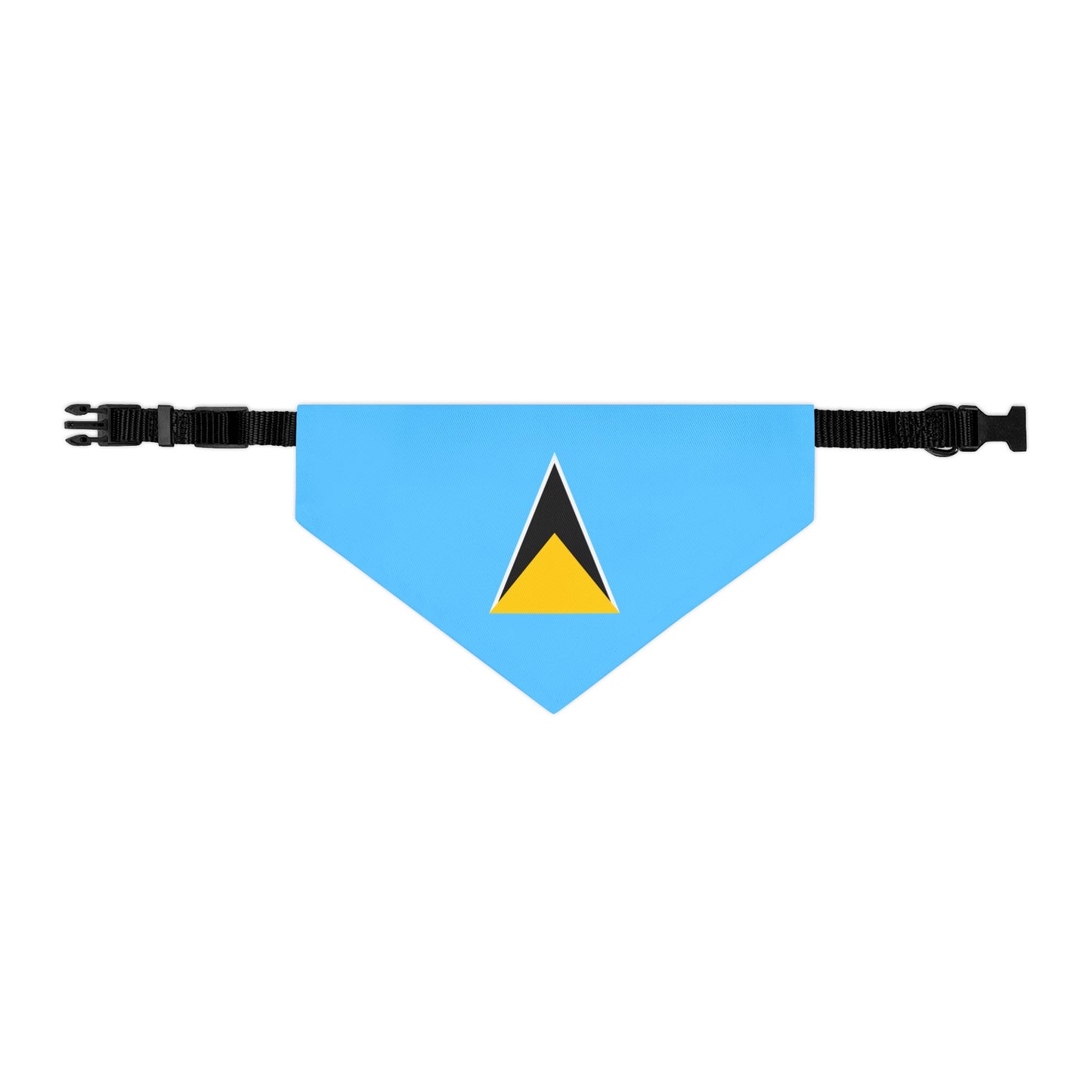 St. Lucian Pet Bandana Collar | St. Lucia Flag Dog Cat Animal