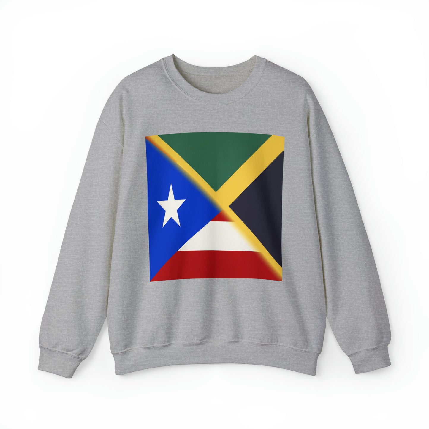 Jamaica Puerto Rico Flag | Jamaican PR Flag Unisex Sweatshirt