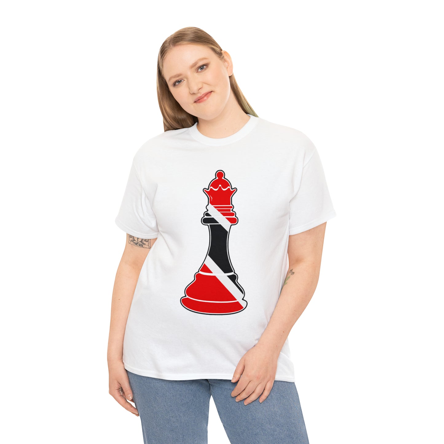 Trini Queen Trinidad and Tobago Flag Chess Piece T-Shirt | Unisex Tee Shirt