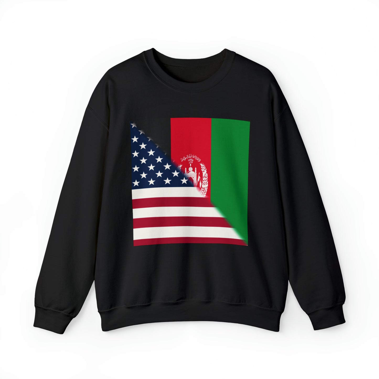 Afghanistan USA Flag | Half Afghan American Unisex Sweatshirt