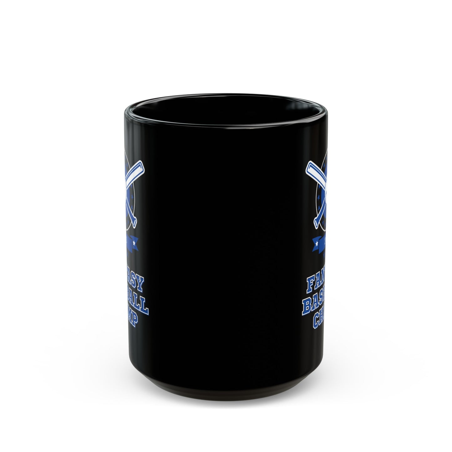 Fantasy Baseball 2023 Champion Fantasy League Champ Black Mug (11oz, 15oz)