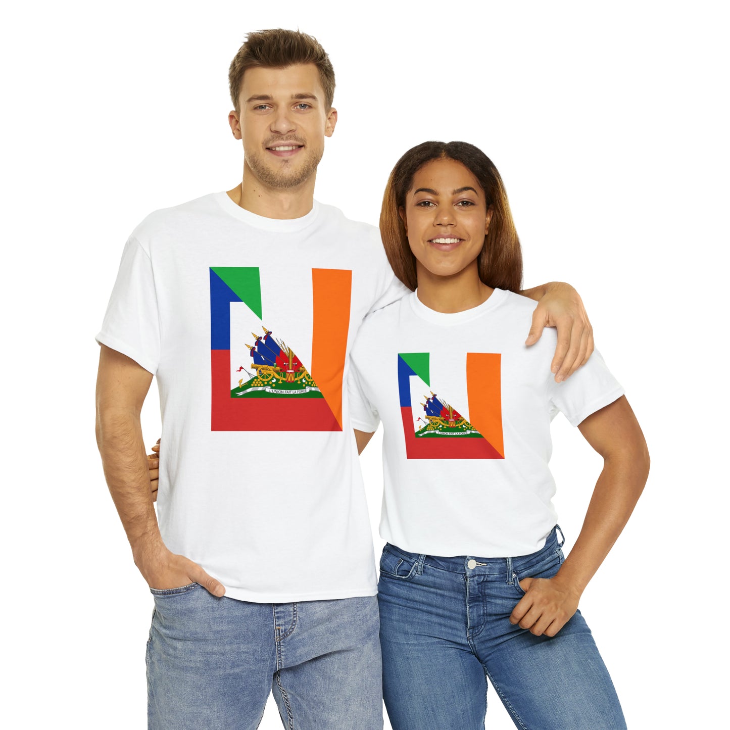 Haitian Irish Flag Half Haiti Ireland T-Shirt | Unisex Tee Shirt