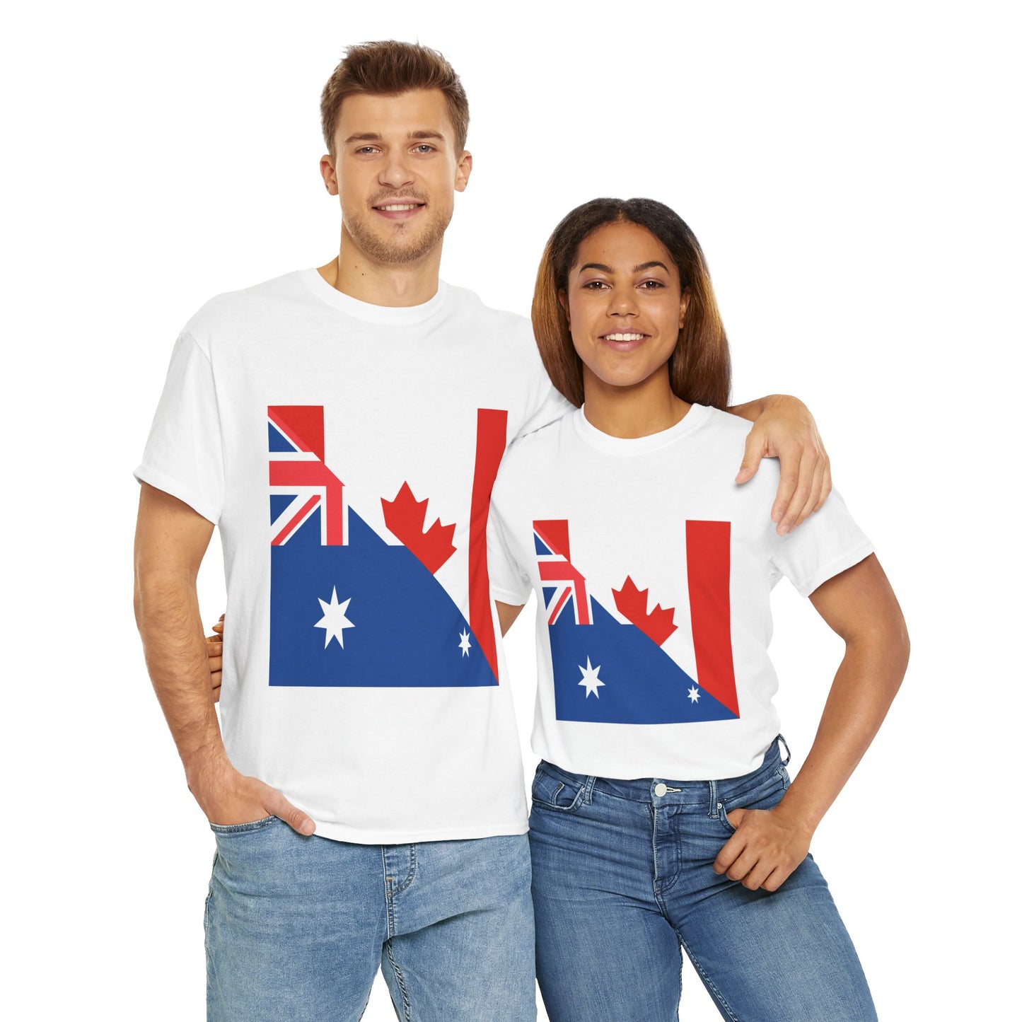 Canadian Australian Flag Shirt | Unisex Canada Australia Men Women TShirt