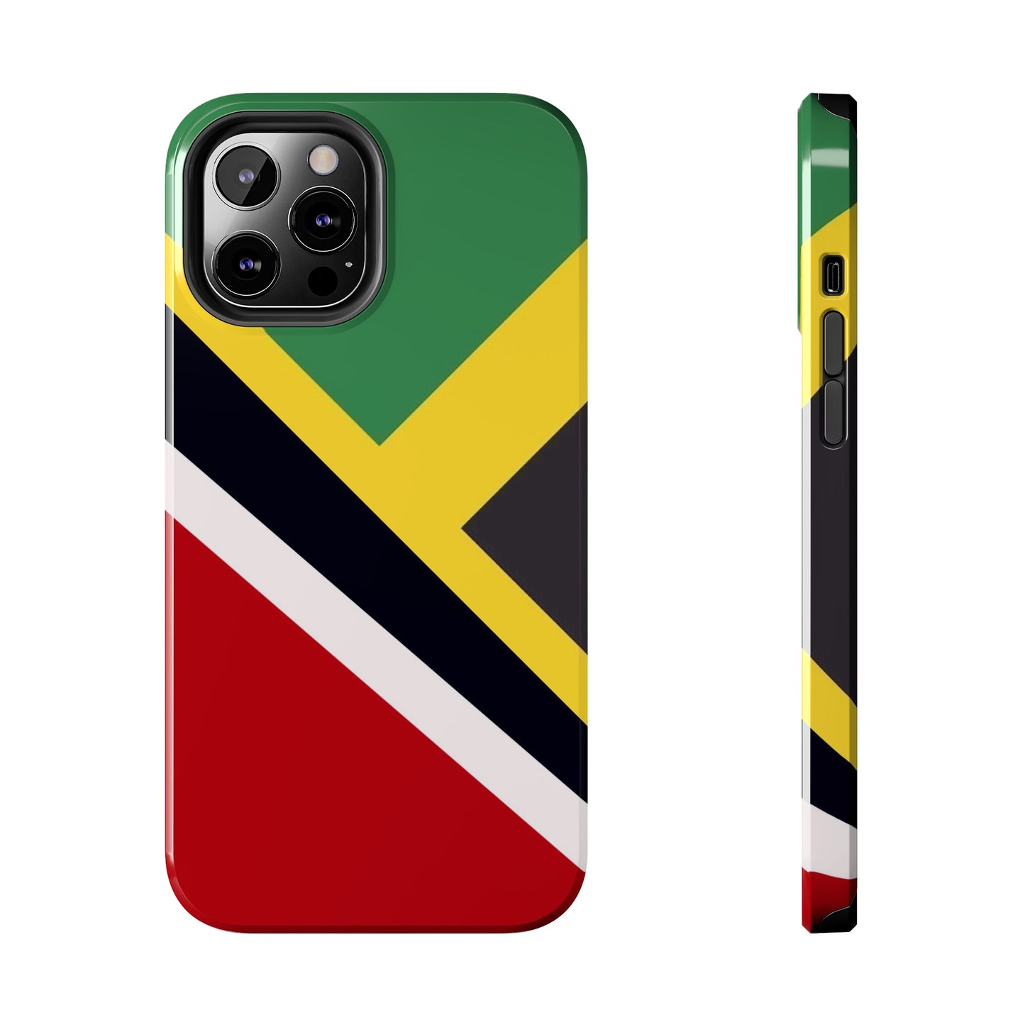 Jamaica Trinidad Flag Jamaican Trini Tough Phone Cases