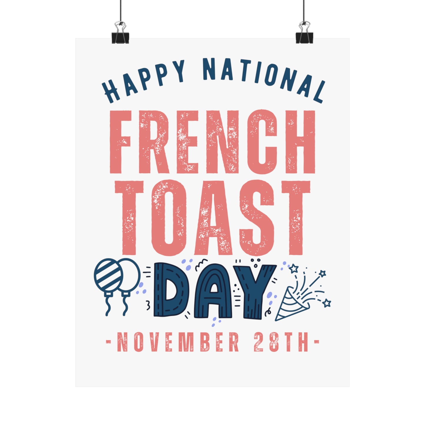 National French Toast Day November 28th Foodie Premium Matte Poster