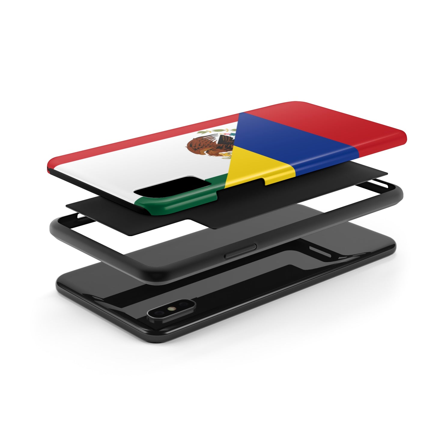 Mexican Colombian Flag Half Mexico Colombia Tough Phone Cases