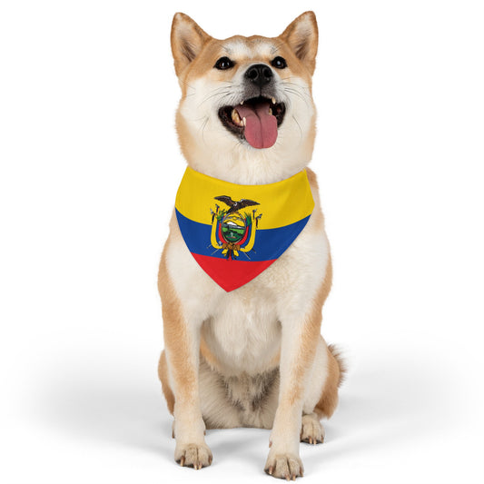 Ecuador Pet Dog Cat Animal Bandana Collar