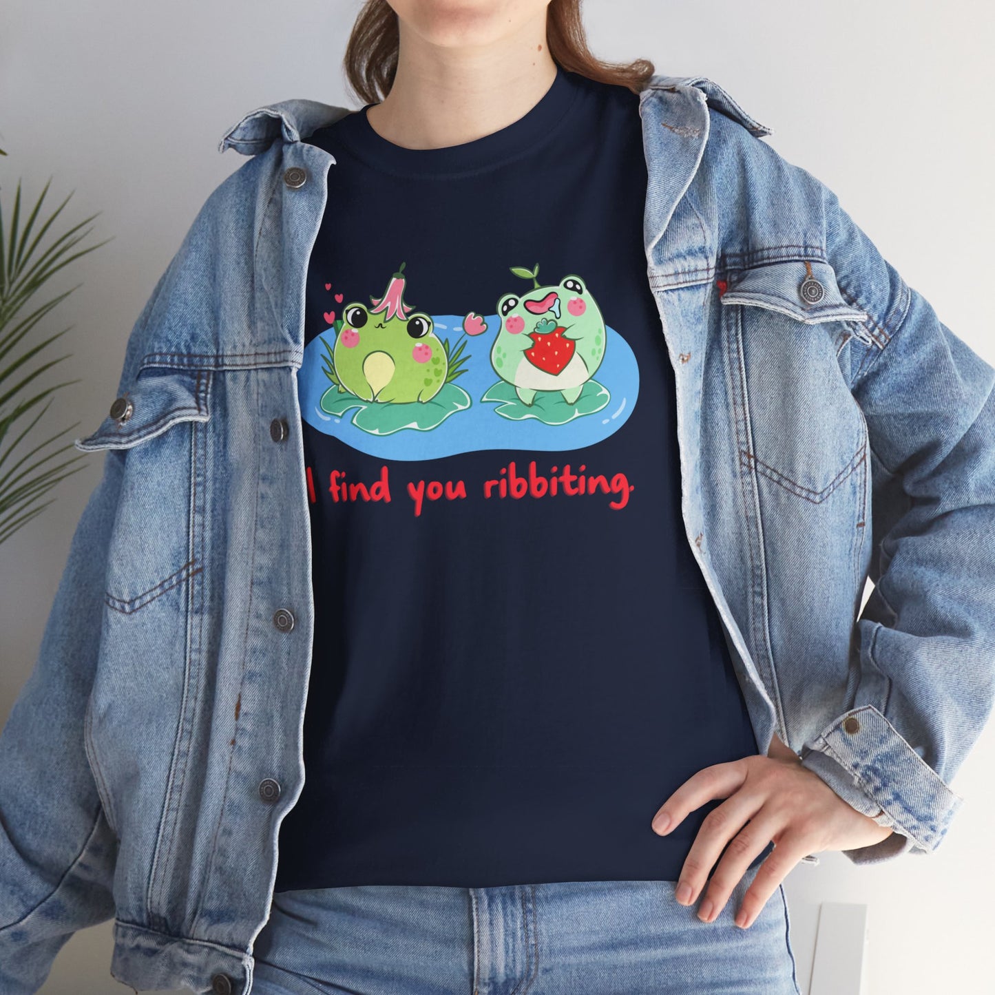 I Find You Ribbiting Frog Pun T-Shirt | Unisex Tee Shirt