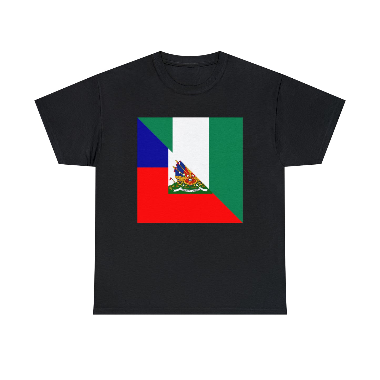 Haitian Nigerian Flag Half Haiti Nigeria T-Shirt | Unisex Tee Shirt