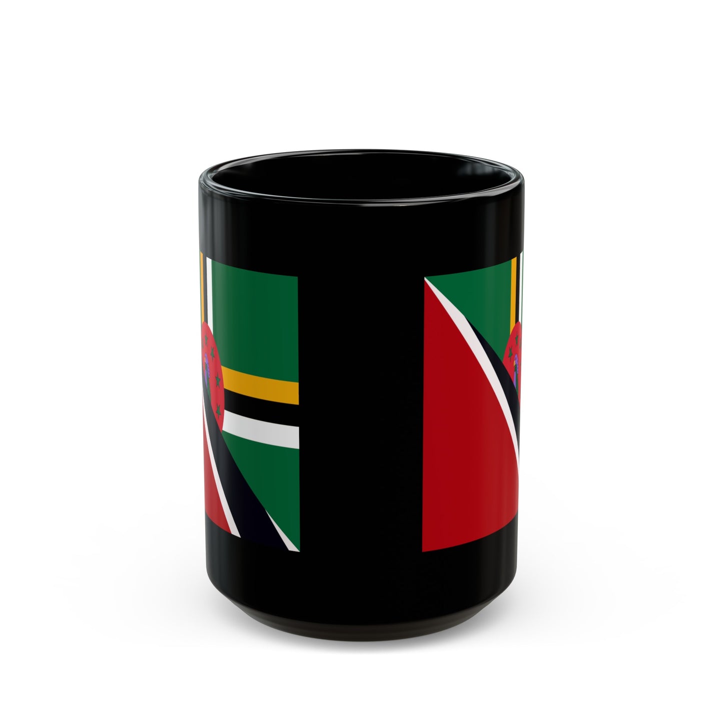 Trinidad Dominica Flag Trini Tobago Black Mug (11oz, 15oz)