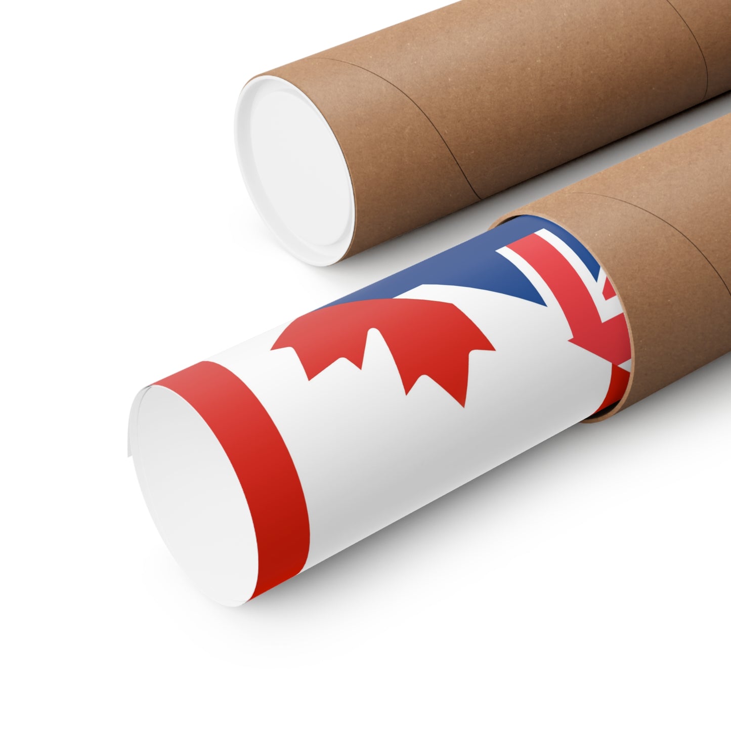 Australian Canadian Flag Half Australia Canada Premium Matte Poster