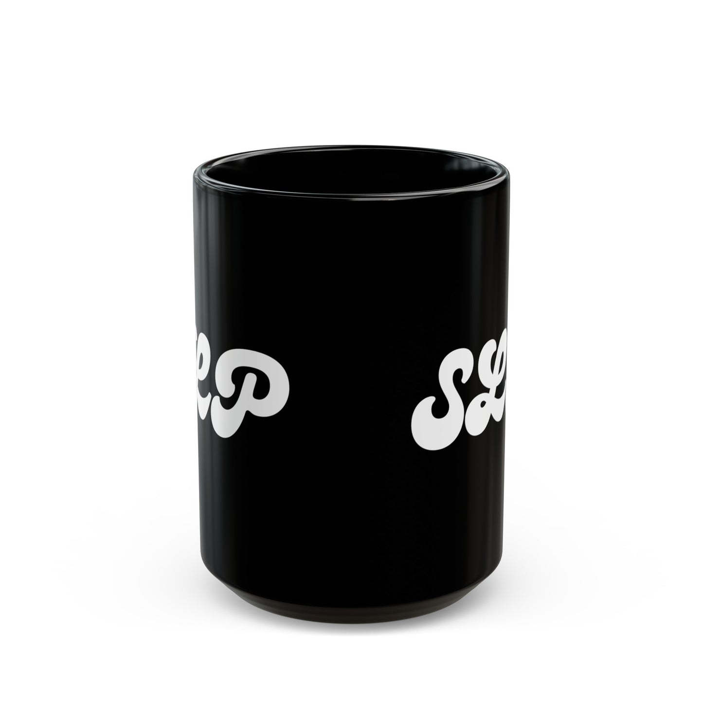 SLP White Text Black Mug (11oz, 15oz)