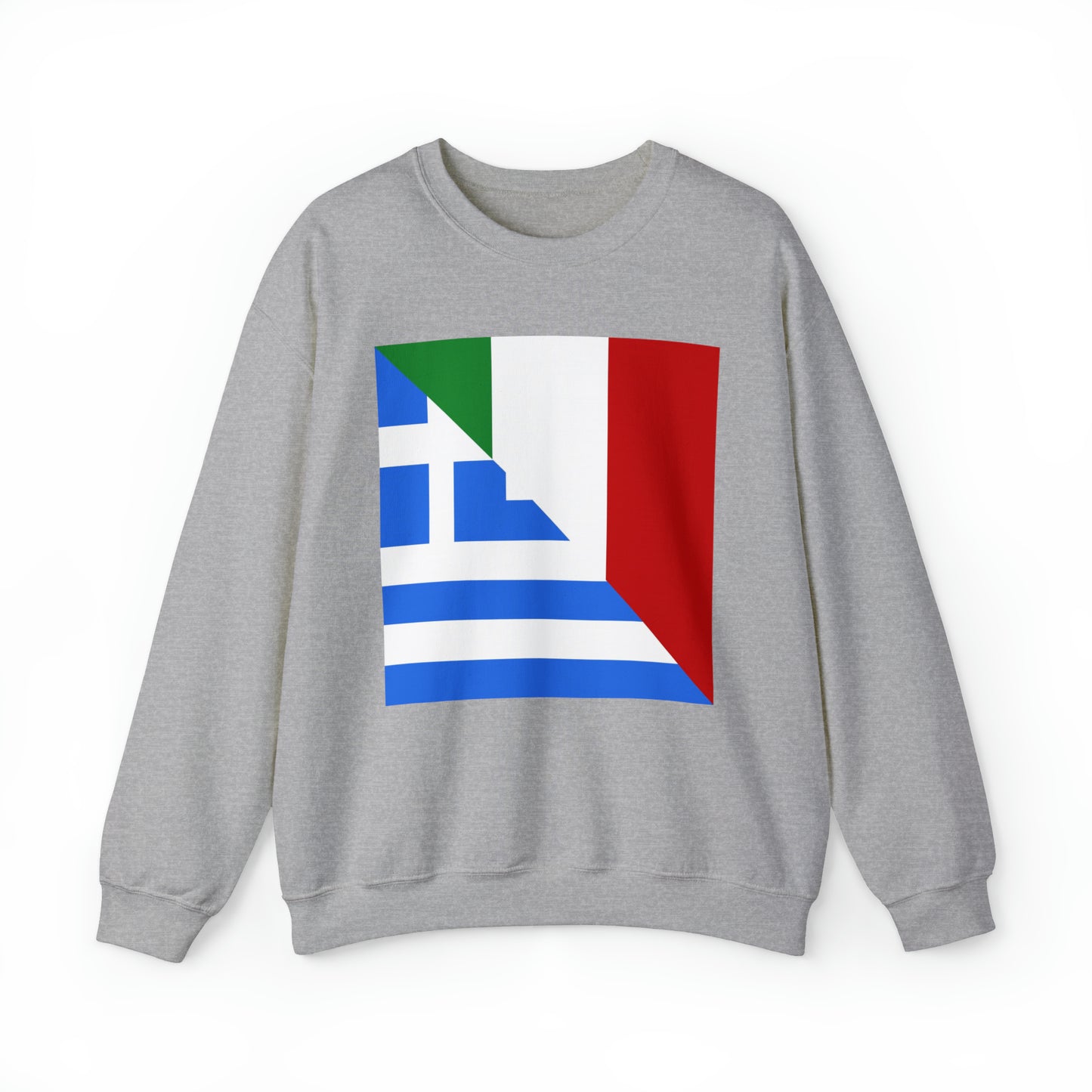 Greek Italian Flag Half Greece Italy Unisex Sweatshirt