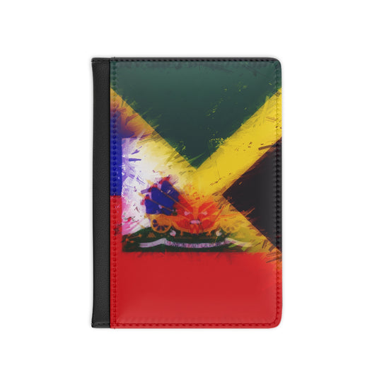 Haiti Jamaica Painted Flag HD Passport Cover