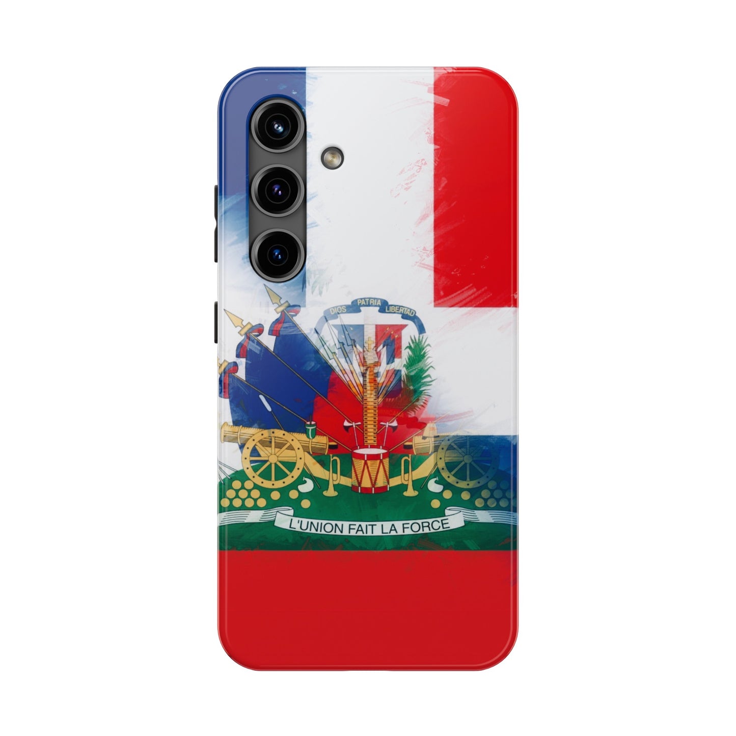 Haiti DR Flag Painted Haitian Dominican Tough Phone Cases