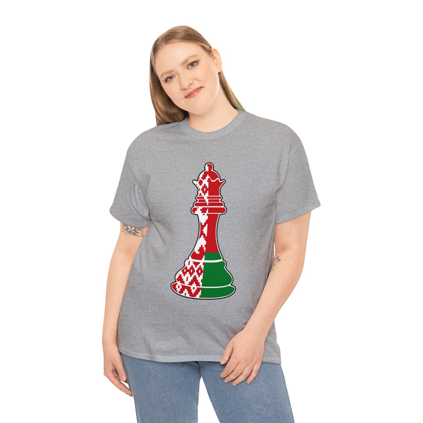 Belarusian Queen Flag Chess Piece Belarus T-Shirt | Unisex Tee Shirt