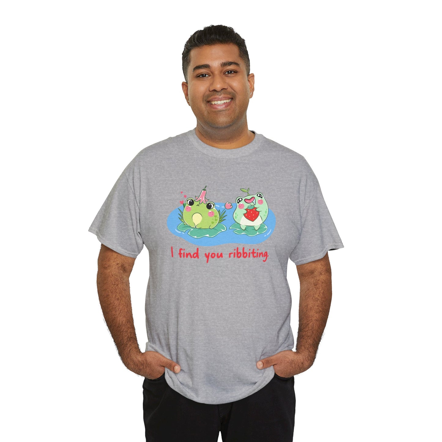 I Find You Ribbiting Frog Pun T-Shirt | Unisex Tee Shirt