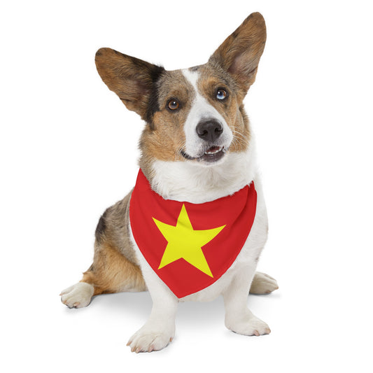 Vietnam Flag Pet Bandana Collar | Vietnamese Dog Cat Animal