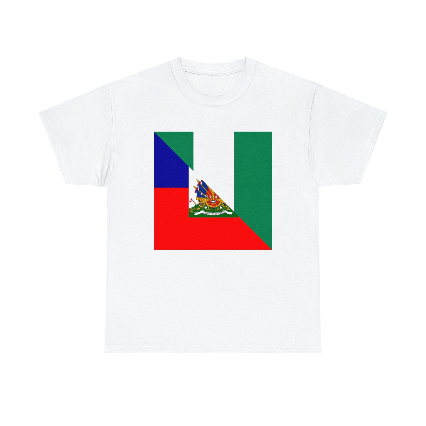 Haitian Nigerian Flag Half Haiti Nigeria T-Shirt | Unisex Tee Shirt