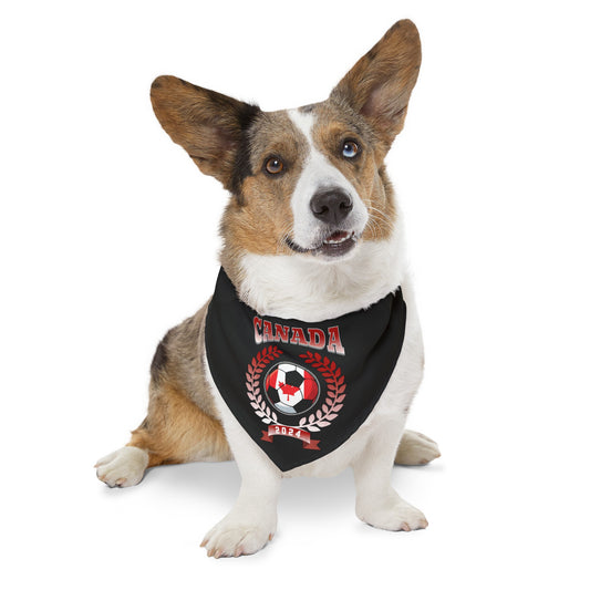 Canada 2024 Soccer Football Championship Games Canadian Team Pet Bandana Collar