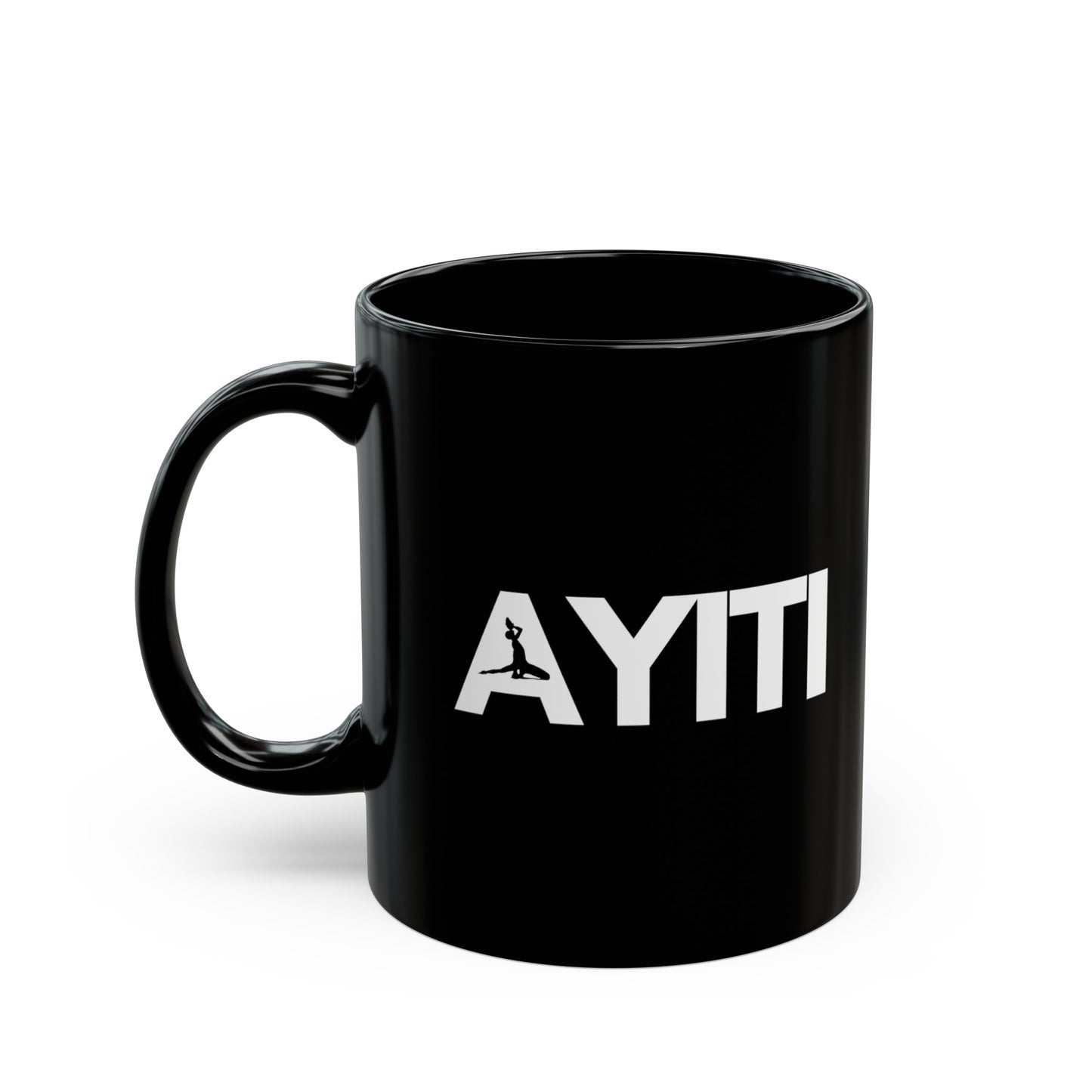 Ayiti Neg Mawon White Text Haiti Black Mug (11oz, 15oz)