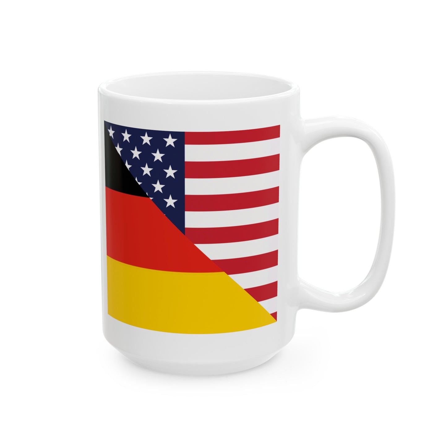 German American Flag Germany USA Ceramic Mug 11oz, 15oz Cup