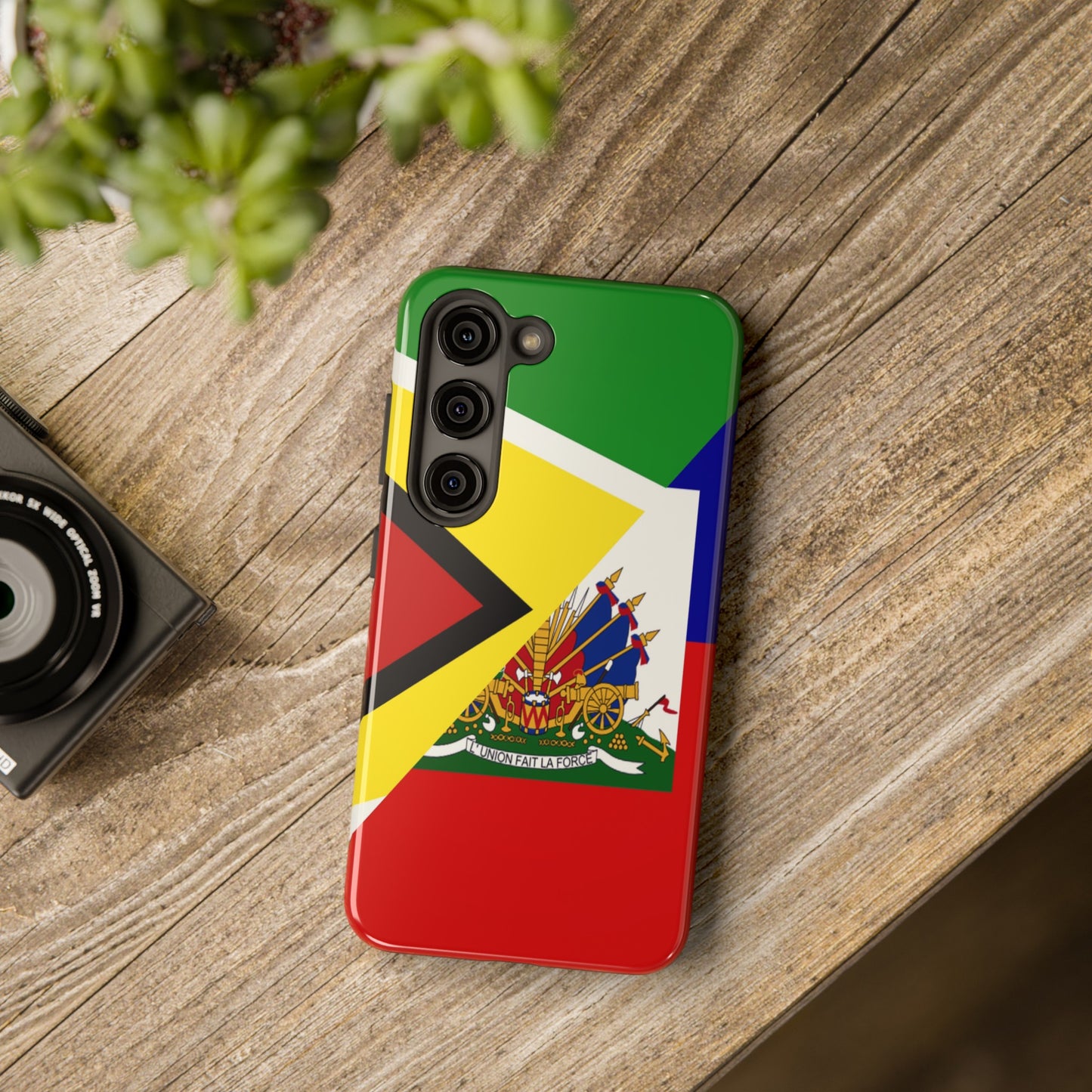 Haiti Guyana Flag Haitian Guyanese Tough Phone Cases