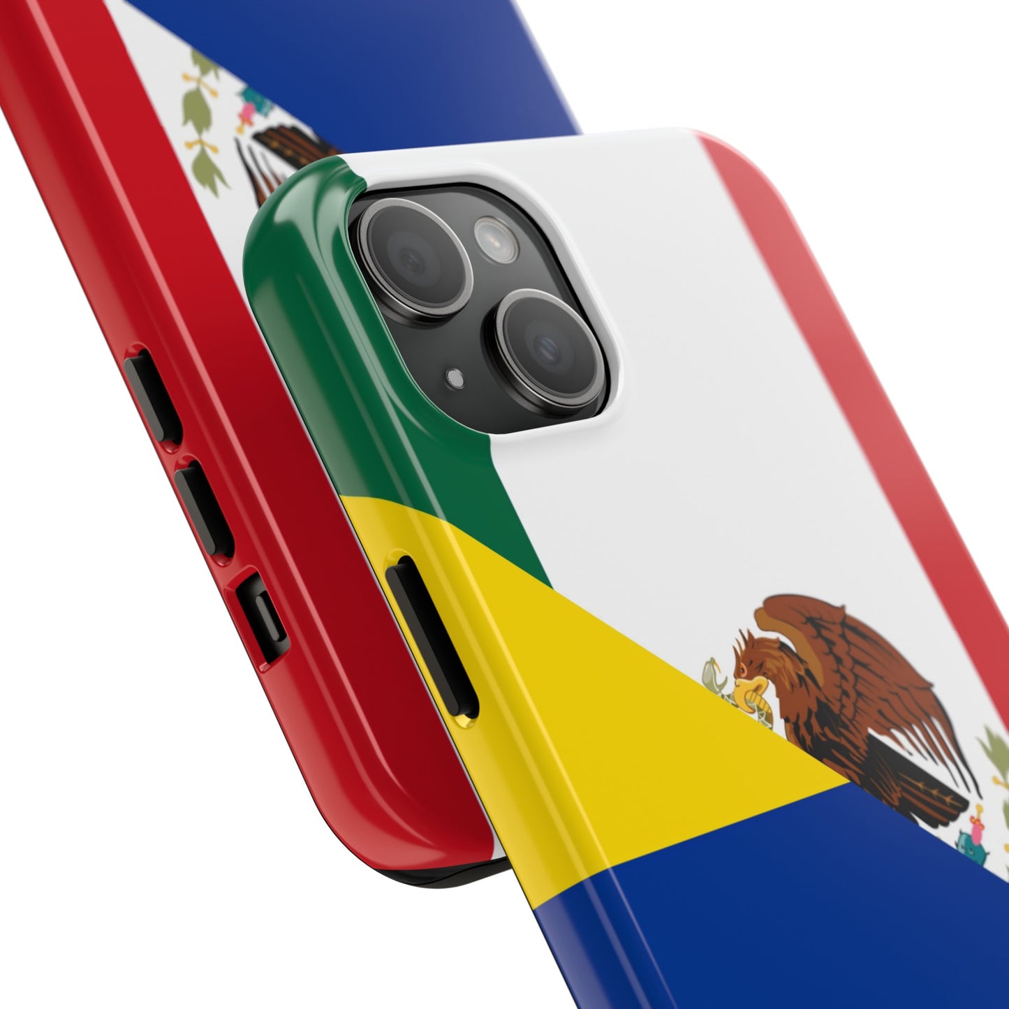 Mexican Colombian Flag Half Mexico Colombia Tough Phone Cases