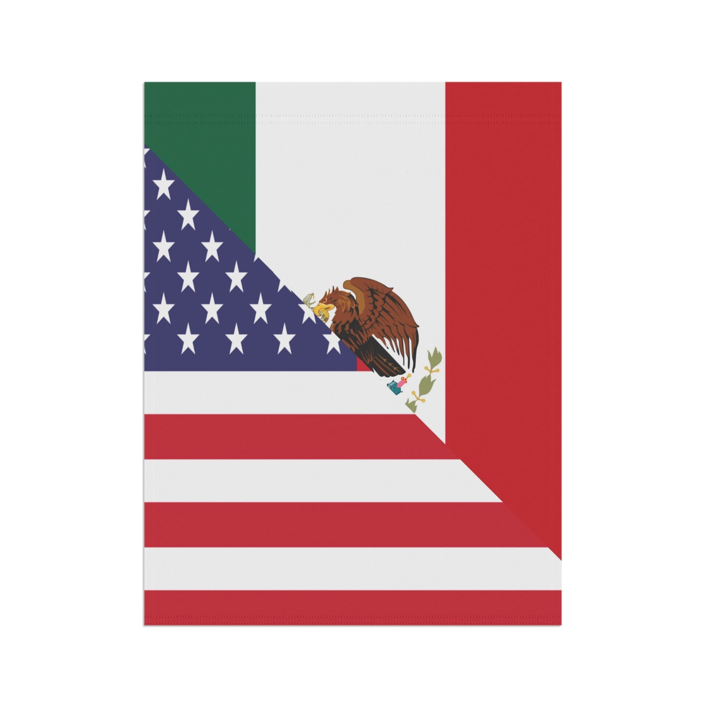 Mexican American Flag Garden & House Banner Mexico USA