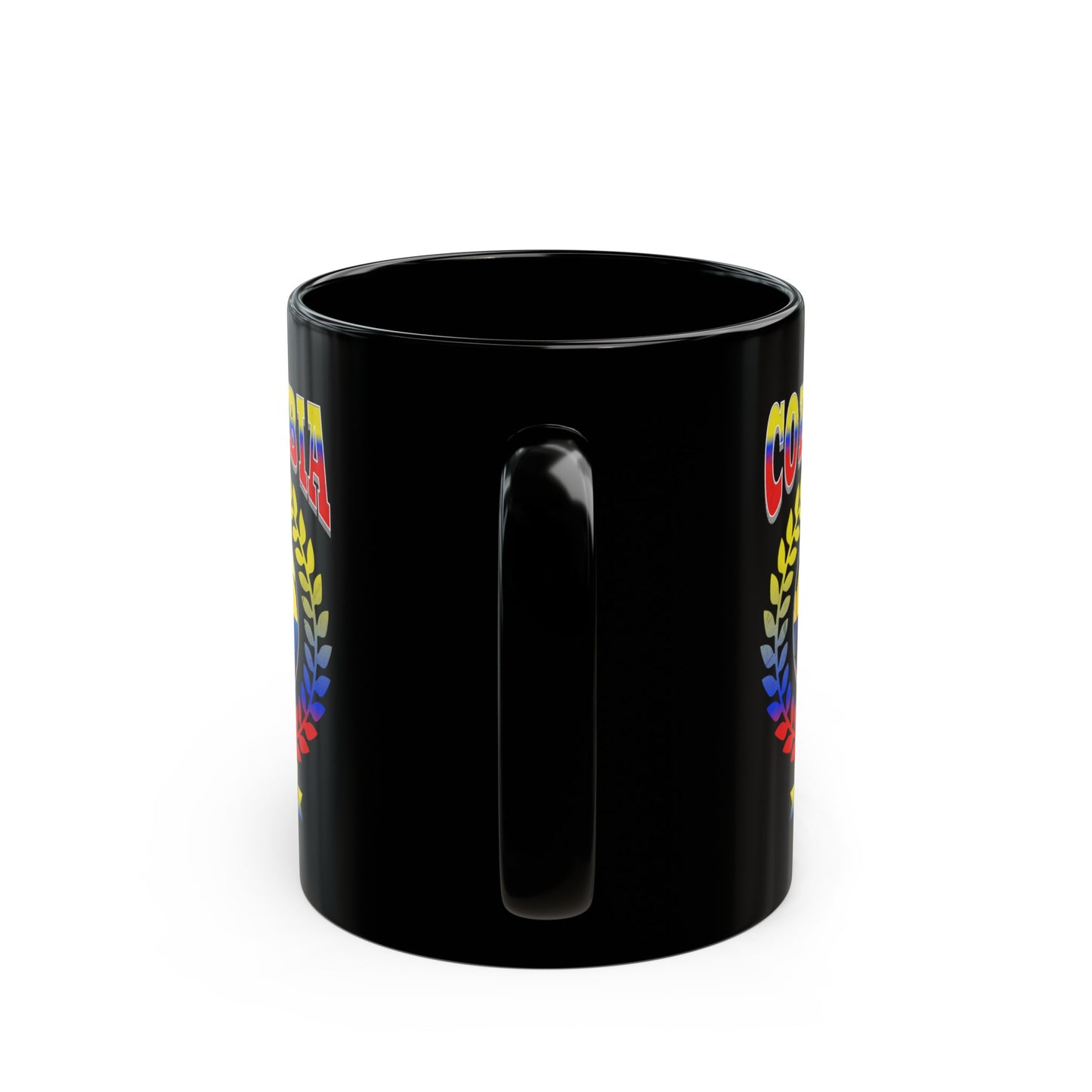 Colombia 2024 Soccer Football Championship Games Colombian Team Black Mug (11oz, 15oz)