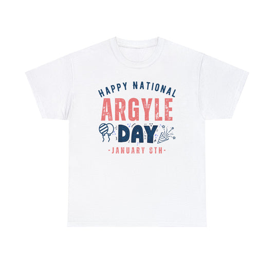 Argyle Day January 8th Happy National Pattern T-Shirt | Unisex Tee Shirt