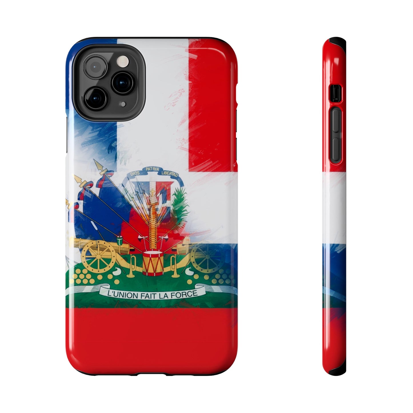 Haiti DR Flag Painted Haitian Dominican Tough Phone Cases