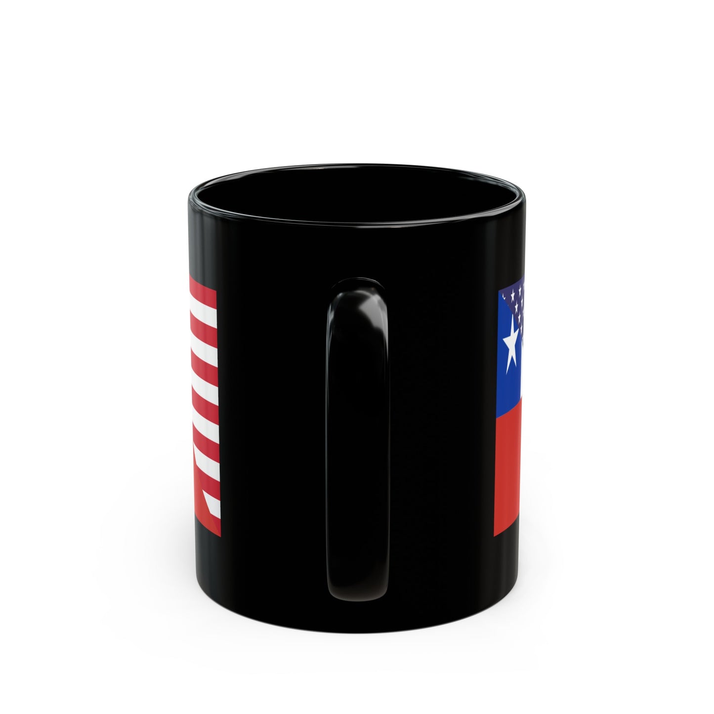 Chilean American Flag Chile USA Black Mug (11oz, 15oz)