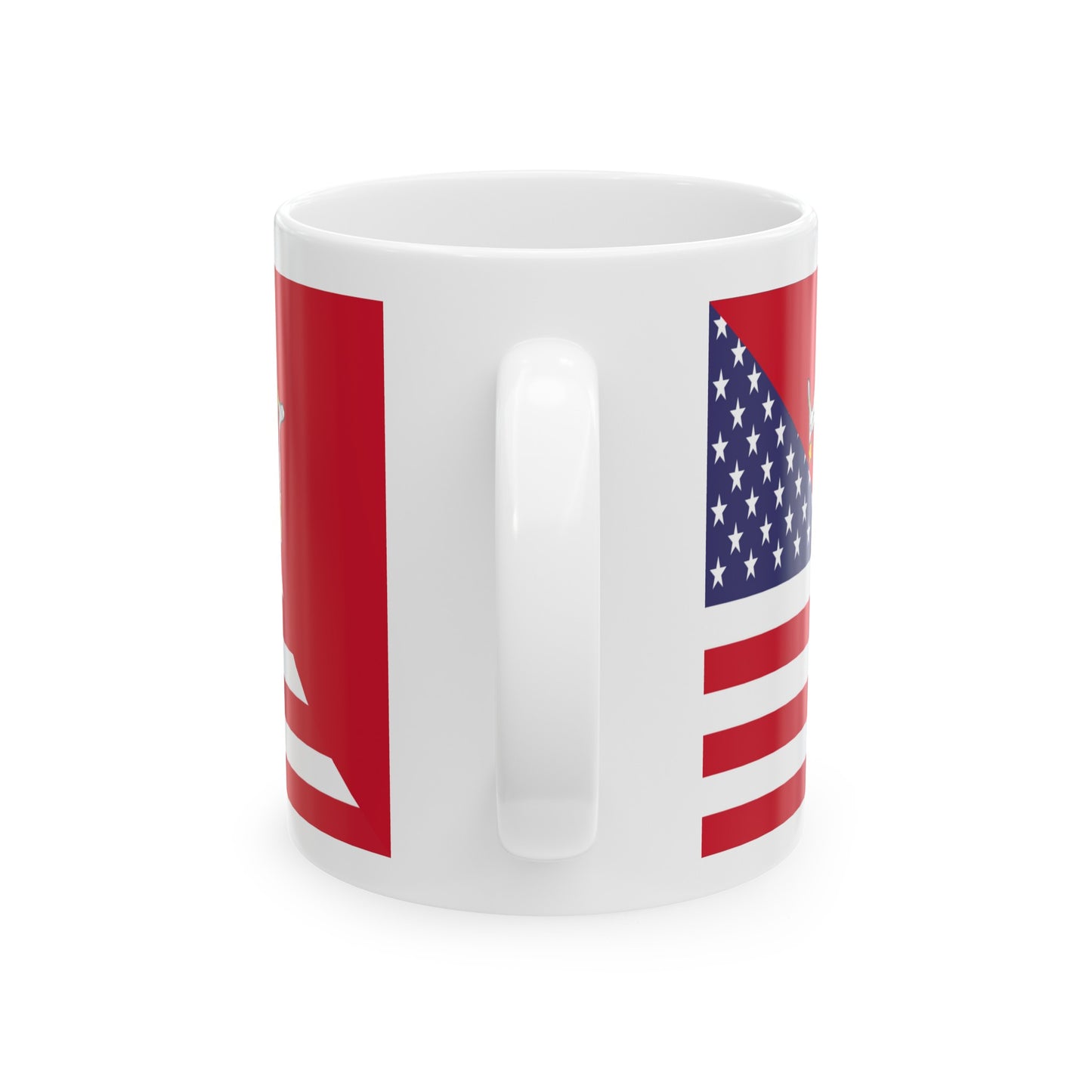 Isle of Man American Flag Manx USA Ceramic Mug 11oz, 15oz Cup