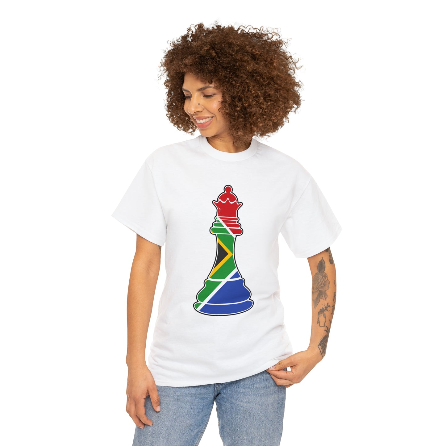 South African Queen Flag Chess Piece SA T-Shirt | Unisex Tee Shirt