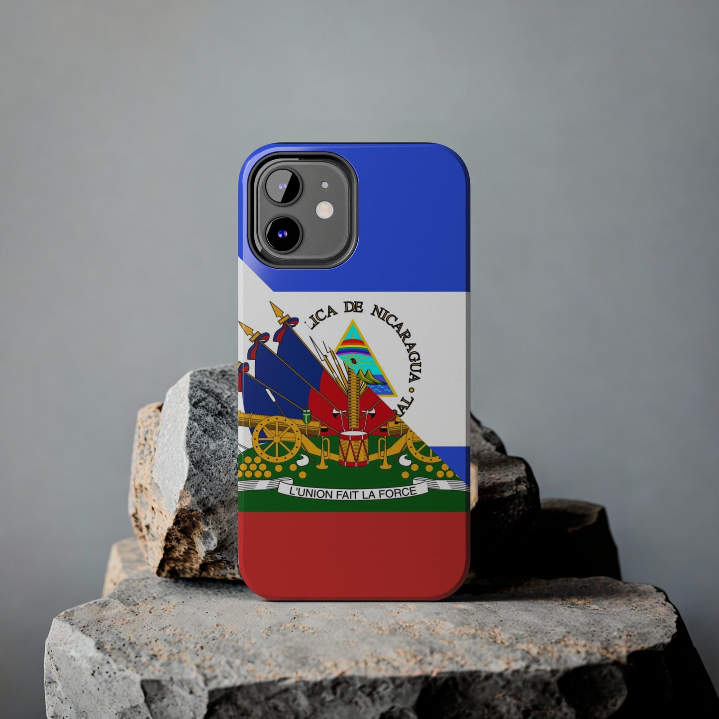 Haiti Nicaragua Flag Haitian Nicaraguan Tough Phone Cases