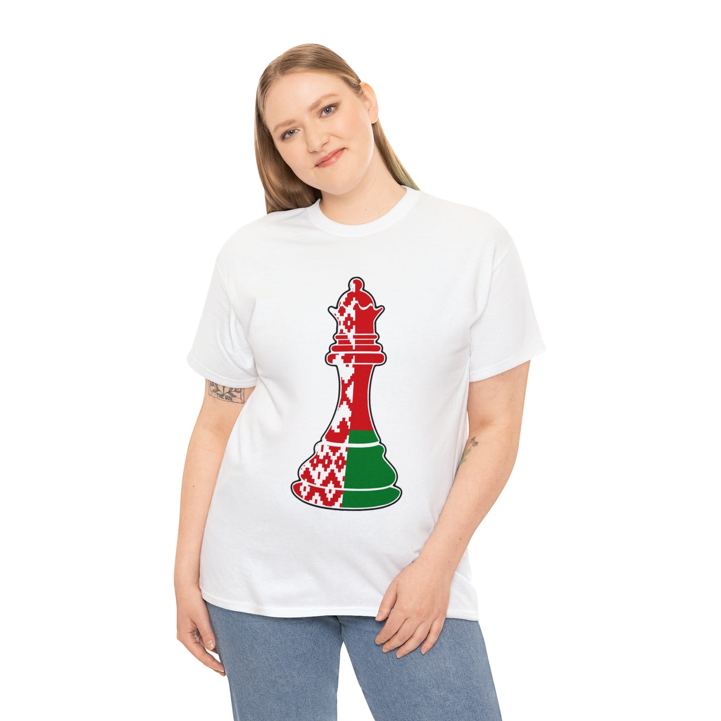 Belarusian Queen Flag Chess Piece Belarus T-Shirt | Unisex Tee Shirt