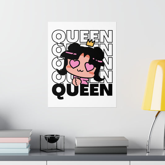 Anime Queen Royalty Crown Premium Matte Poster