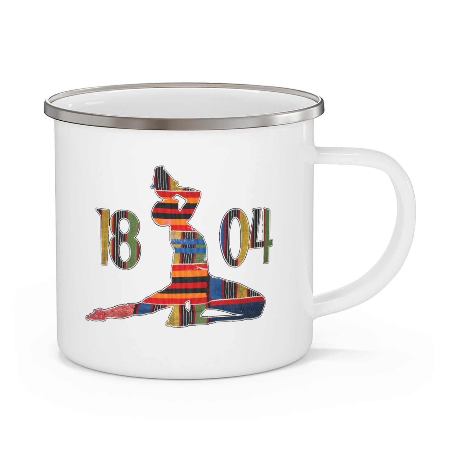 Kente Neg Marron 1804 Haiti | Haitian Neg Mawon 12oz Enamel Mug