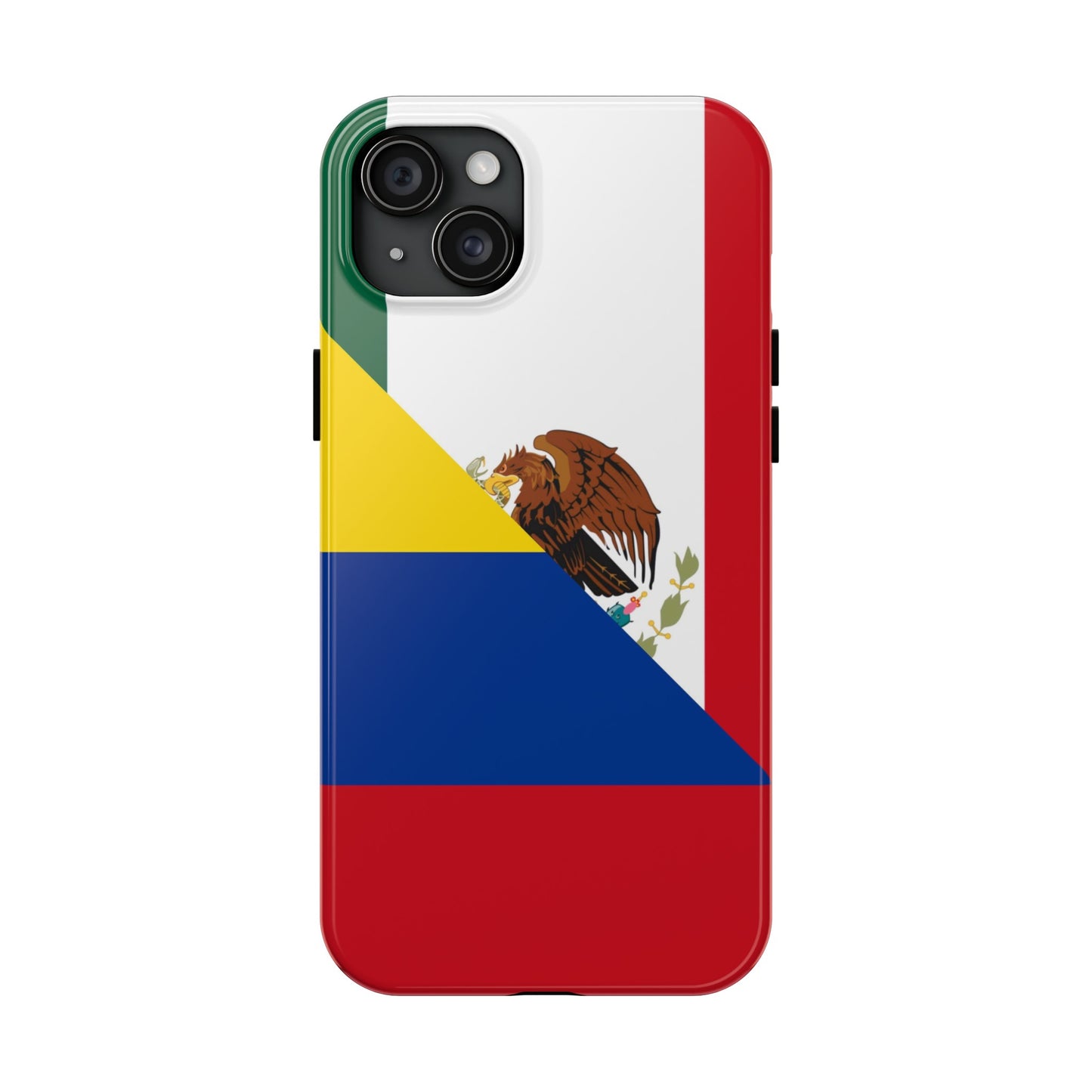 Mexican Colombian Flag Half Mexico Colombia Tough Phone Cases