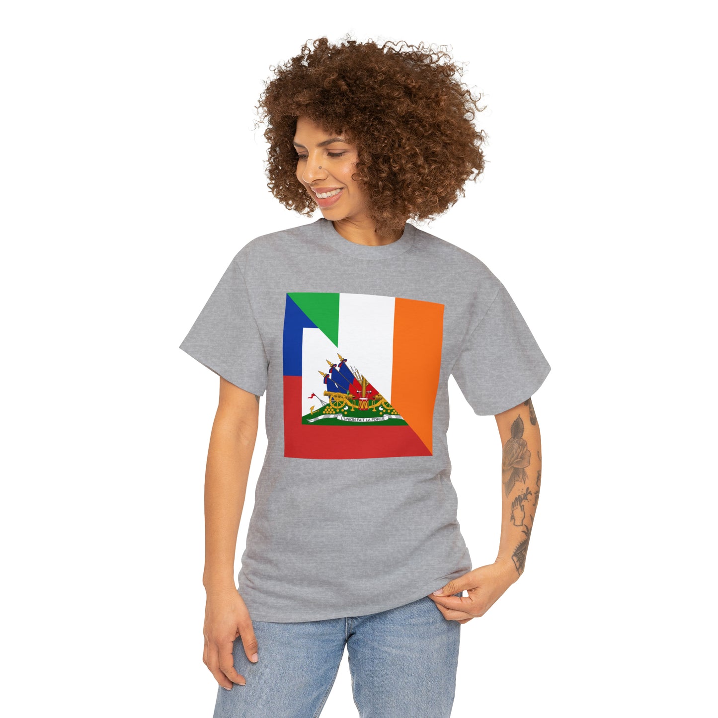 Haitian Irish Flag Half Haiti Ireland T-Shirt | Unisex Tee Shirt