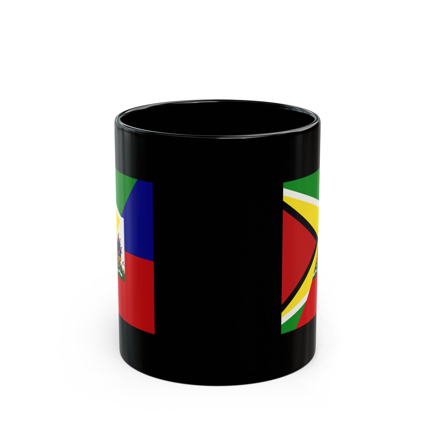 Haiti Guyana Flag Haitian Guyanese Black Mug (11oz, 15oz)