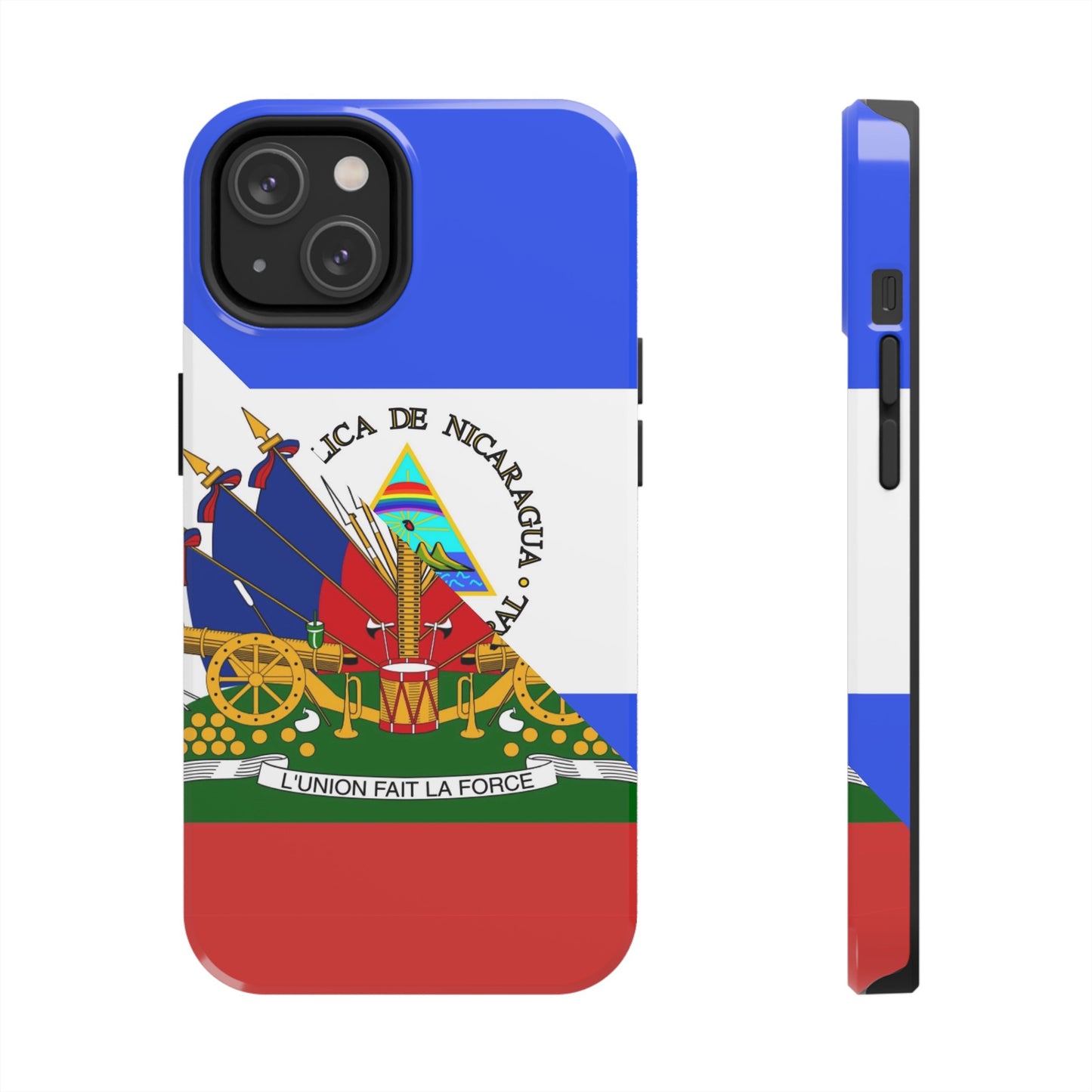 Haiti Nicaragua Flag Haitian Nicaraguan Tough Phone Cases