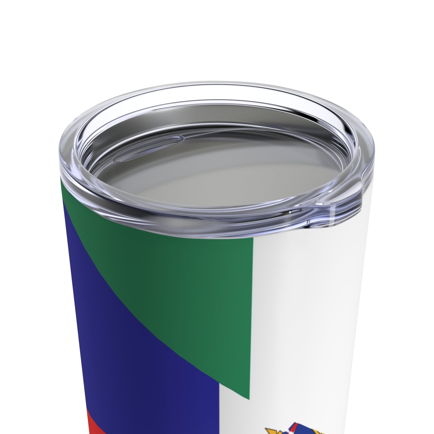 Haitian Nigerian Flag Half Haiti Nigeria Tumbler 20oz Beverage Container