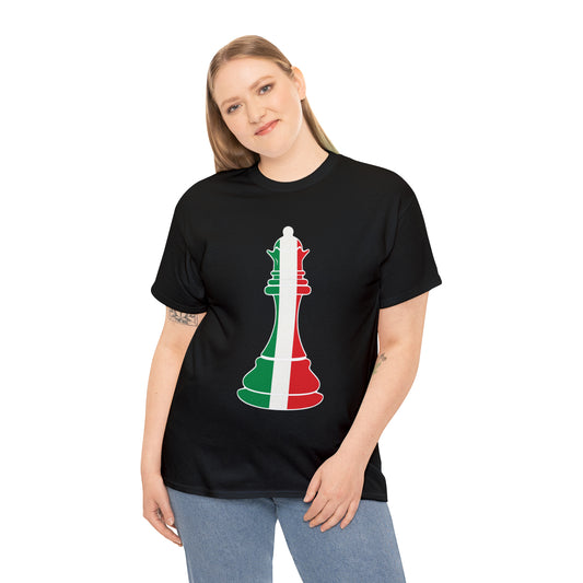 Italian Queen Flag Chess Piece Italy T-Shirt | Unisex Tee Shirt