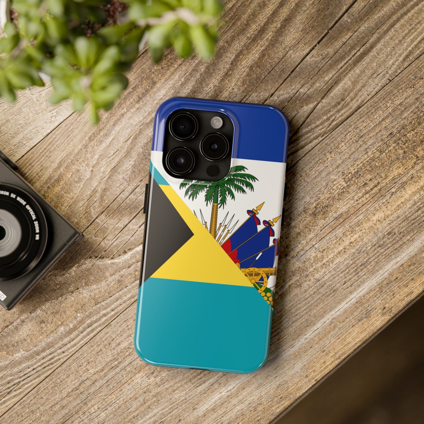 Bahamas Haiti Flag Bahamian Haitian Tough Phone Cases