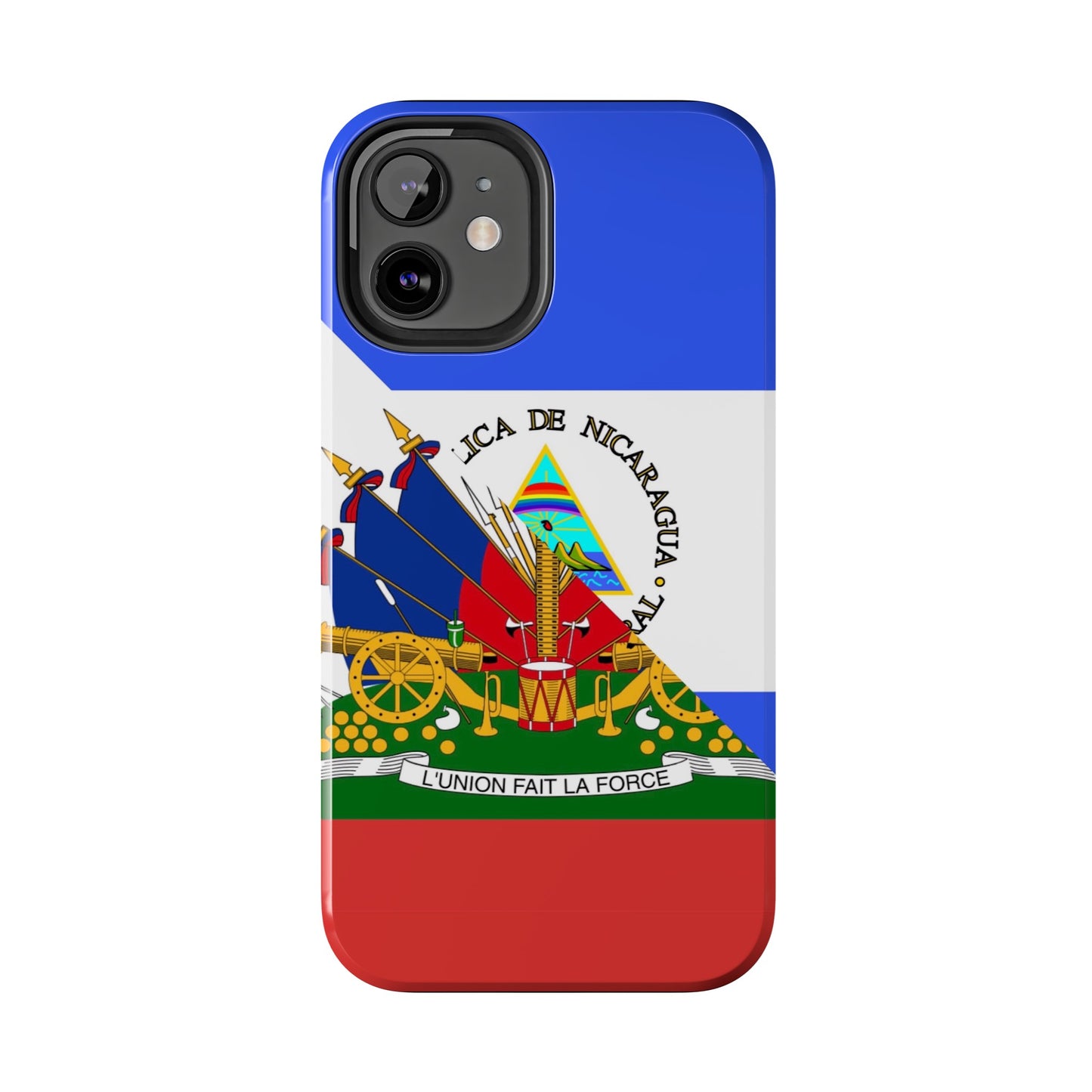 Haiti Nicaragua Flag Haitian Nicaraguan Tough Phone Cases